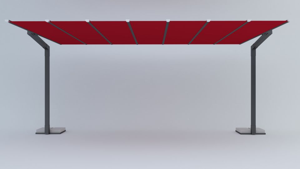 4x3 Yatay Açılır/Kapanır Şemsiye