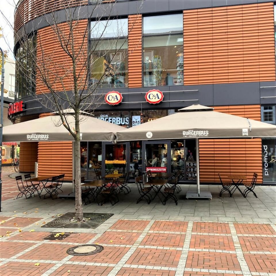 5x5.5 Dikdörtgen Teleskopik Cafe Şemsiyesi
