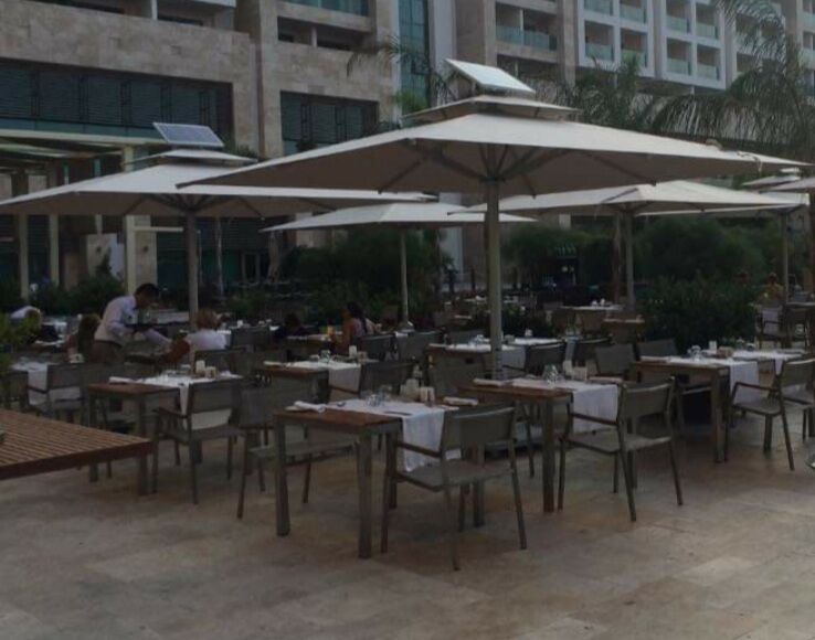 5.5x5.5 Kare Teleskopik Restaurant Şemsiyesi
