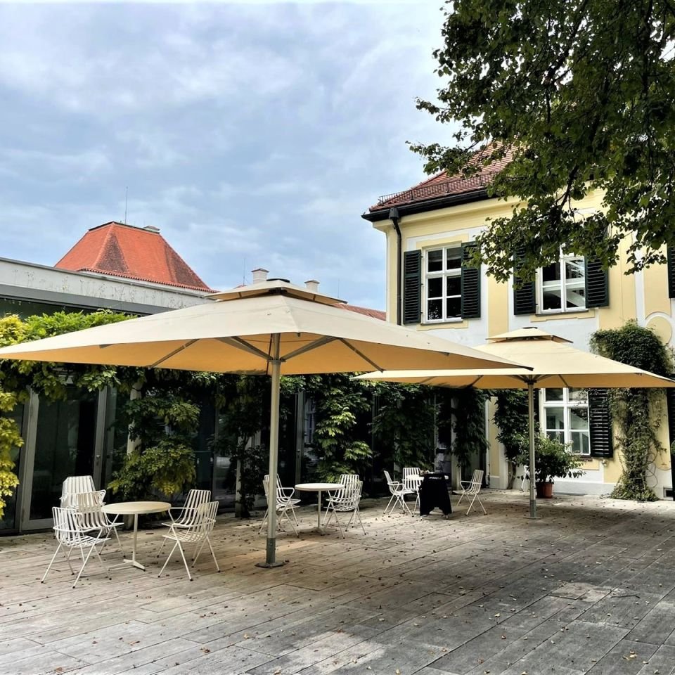 5.5x6 Dikdörtgen Teleskopik Cafe Şemsiyesi