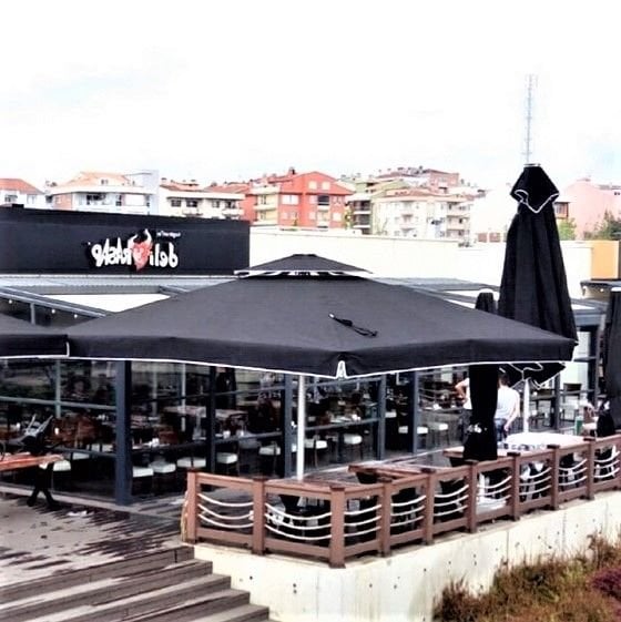 4x4 Kare Teleskopik Cafe Şemsiyesi