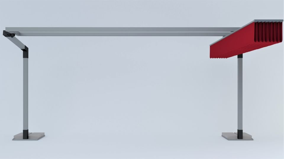 2.5X3.6 Yatay Açılır/Kapanır Şemsiye