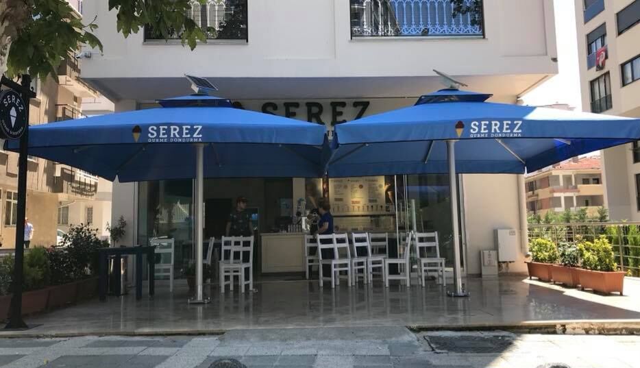 4x4.5 Dikdörtgen Teleskopik Restaurant Şemsiyesi